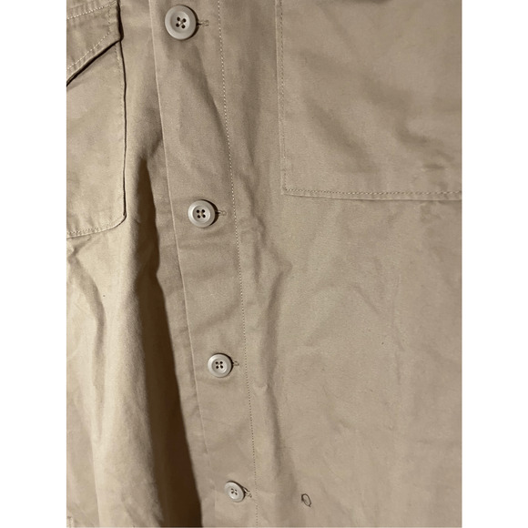 NWT Valor Men's Tan Trucker Front Plaid Lined Button Coat Shirt Jacket Menswear - Picture 3 of 7